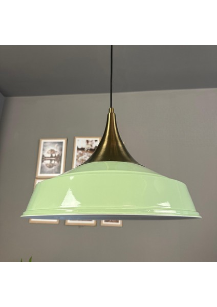 Asaletli Tekli Mint Yeşili Avize Eskitme Kubbe Başlık Retro Sarkıt Lamba Dükkan Cafe Salon Avizeleri fiyatları