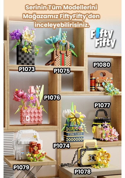 Panlos Boutıque Serisi Beyaz Çanta Figürü 497 Parça Oyuncak Yapım Seti -FFP1079 fırsatları