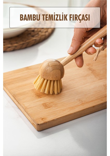 Bambu Temizlik Fırçası