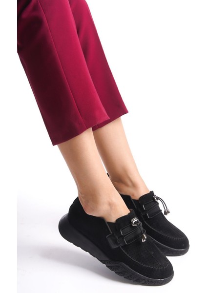 Yanları Kapalı Kalın Şeritli Ahşap Görünümlü Yüksek Dolgu Taban Yazlık Kadın Sandalet Ayakkabı