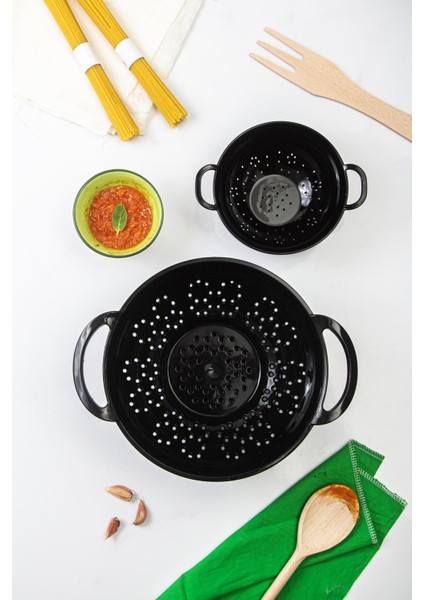 Akrilik Siyah 2 Li Süzgeç Seti ( Makarna & Pirinç Süzgeci ) fırsatları