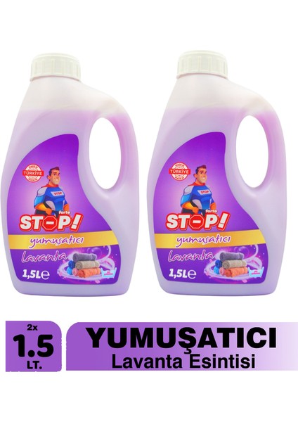 2'li Çamaşır Yumuşatıcı 1.5 Litre Lavanta