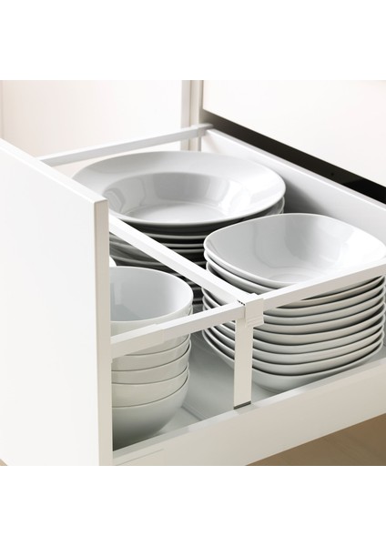 Mutfak Boy Dolabı, Veddınge Beyaz, 60X60X200 Cm, 1 Kapaklı, 3 Çekmeceli ve 2 Raflı fırsatları