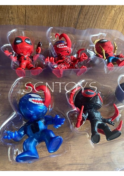 Örümcek Adam Venom Deadpool 6'lı Set Spiderman Figür 1 Adet Sürpriz Figür Venom Figür fiyatları
