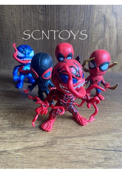 Örümcek Adam Venom Deadpool 6'lı Set Spiderman Figür 1 Adet Sürpriz Figür Venom Figür indirimleri