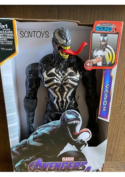 Venom The Amazing Spiderman Action Figür Oyuncak Işıklı Sesli 29 cm Oyuncak Venom Figür fırsatları