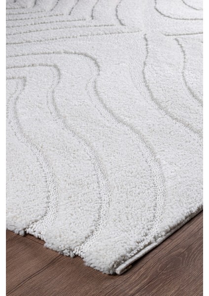 Norway Vl Bukleli Premium Yumuşak Peluş Post Iskandinav Oturma Odası Salon Halısı