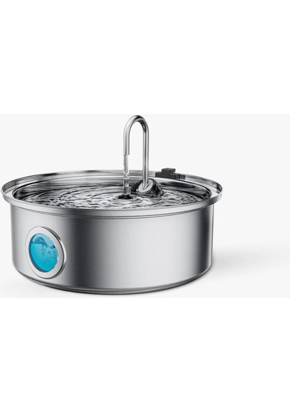 PWF-002 7 l Büyük Irk Köpekler Için Paslanmaz Çelik Su Pınarı