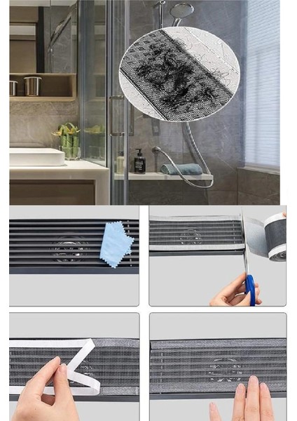 4 Metre Yapışkanlı Banyo Gider Koruyucu Saç Toplayıcı – Gider Böcek Koruyucu Gider Süzgeci modelleri
