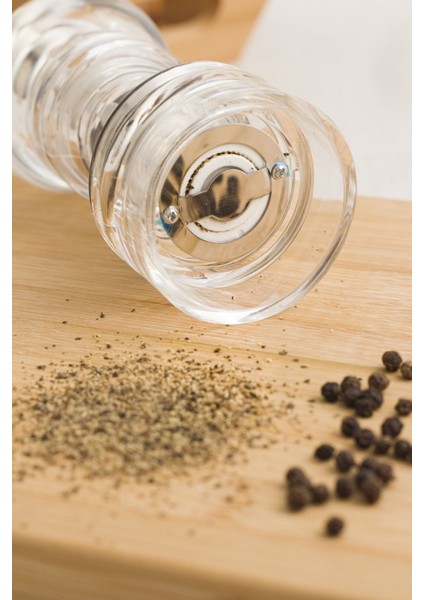 Akrilik Tuz Karabiber Baharat Değirmeni Öğütücü 14 cm fırsatları