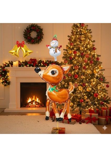 Yılbaşı Folyo Balon Baby Deer 63-43CM fiyatları