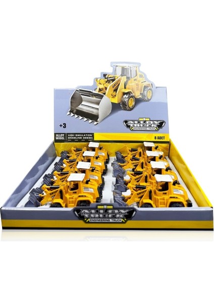 Sürtmeli Metal Uçlu Inşaat Aracı Buldozer Kepçe