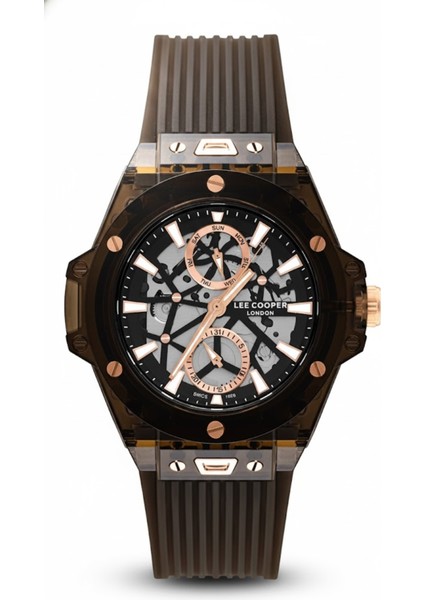 Erkek Kol Saati Siyah Renk, Gümüş Kadran - Multifonksiyon, 2 Yıl Garantili