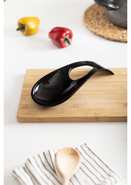 Akrilik Siyah Tezgah Üstü Kirli Kaşıklık & Kepçe Altlığı fırsatları