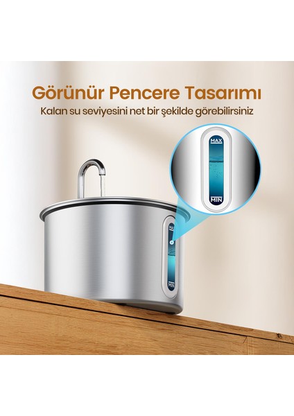 PWF-001 2 L Tekli Paslanmaz Çelik Kedi ve Köpekler Için Otomatik Su Pınarı modelleri