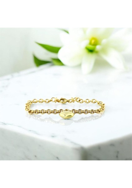 14 Ayar Altın Kalpli Bileklik - 0200914 fiyatları