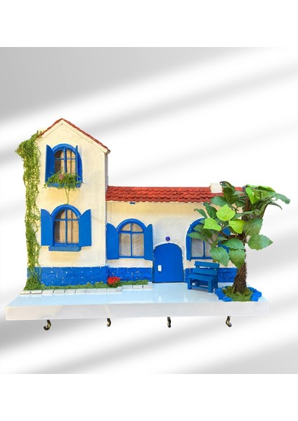 Işıklı Ev Anahtarlık