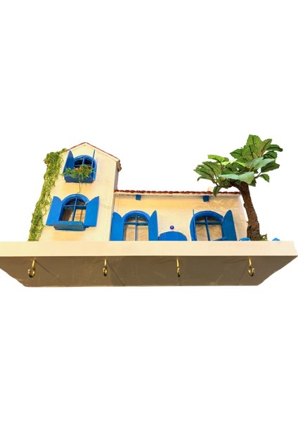 Işıklı Ev Anahtarlık