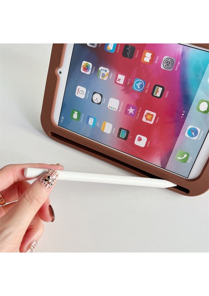 Samsung Galaxy Tab S9 Fe Plus Çocuklar Için Askılı 360 Derece Standlı Soft Labubu Karakter Silikon Kılıf SM-X610