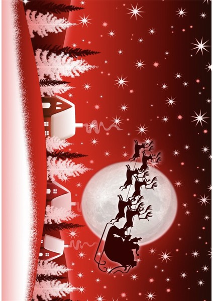 Dijital Baskılı Yıkanabilir Yılbaşı Temalı Kırmızı Geyik Desenli Halı fiyatları