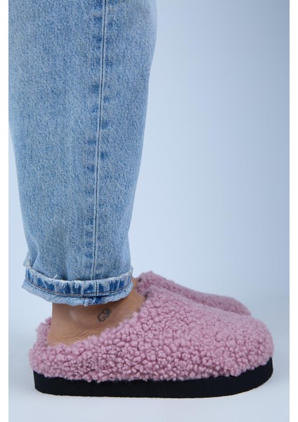 (Orlina) Kadın Tedy Sabo Platform Pembe Terlik