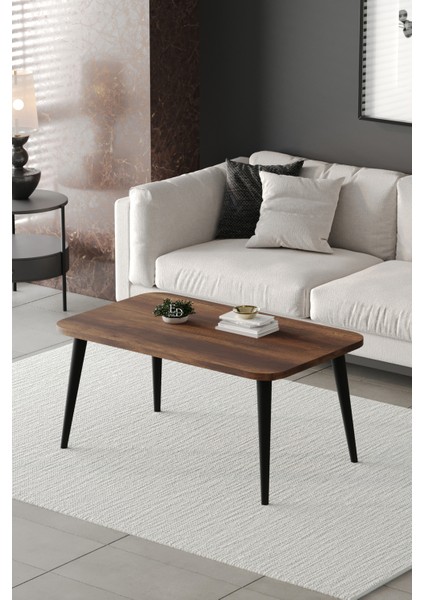 Orta Sehpa Metal Ayaklı , Roma Orta Sehpa , Siyah Metal - Barok Tabla