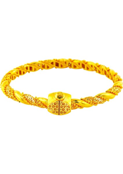 22 Ayar Altın Tasarım Bilezik - 0194475 modelleri