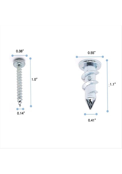 Çinko Kendi Kendini Driling Alçıpan/içi Boş Duvar Ankraj Kiti Vidalı (30 Adet) (Yurt Dışından) fırsatları