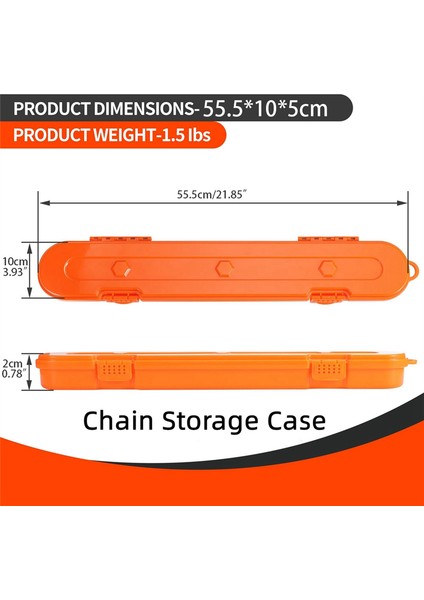 Testere Zinciri Depolama Çantası, 10 Inç 16 Inç 18 Inç 20 Inçlik Testere (Turuncu) Için Testere Zinciri Organizatör Kutusu (Yurt Dışından) modelleri