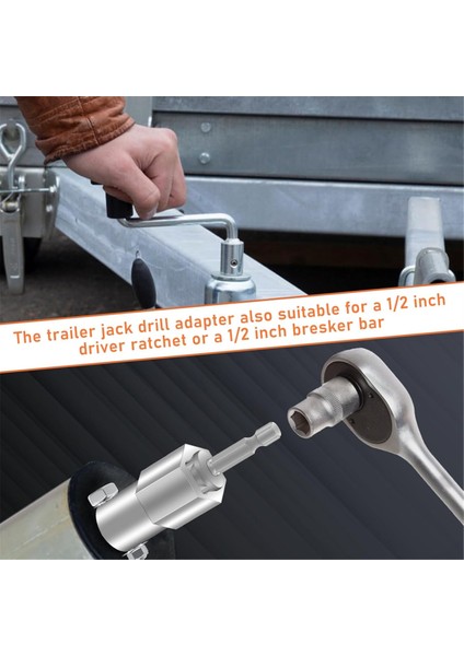 Römork Jack Electric Matkap Adaptörü, Paslanmaz Çelik Kablosuz Matkap Adaptörü Üst Rüzgar Römork Jack Krank Saplama (Yurt Dışından) modelleri