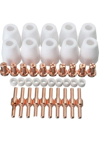 Lg-40 Pt-31 Kesici Sarf Malzemeleri Için 40PC Hava Plazma Kesme Ipuçları Cut-40 CUT-50D Elektrot Kalkan Kupaları (Yurt Dışından) fiyatları