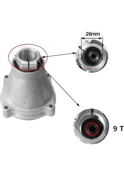 26MM 9 Dişli Çim Biçme Makinesi Disk Fırçası Kesici Tarafı Asılı Bağlantı Disk Sürücüsü Disk Fırçası Kesici Aksesuarları (Yurt Dışından) fiyatları