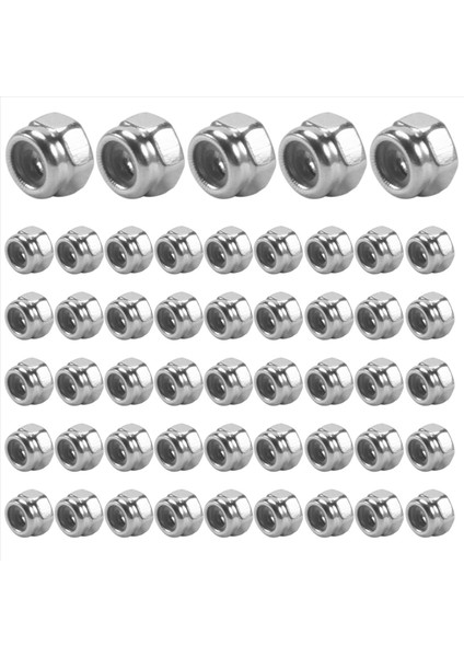 50PCS M2 Çinko Kaplı Kendi Kendine Kilitlenen Naylon Ek Altı Kilidi Fındık (Yurt Dışından) fiyatları