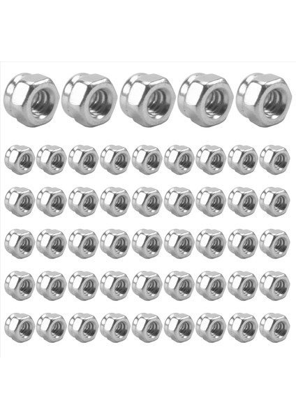 50PCS M2 Çinko Kaplı Kendi Kendine Kilitlenen Naylon Ek Altı Kilidi Fındık (Yurt Dışından) modelleri