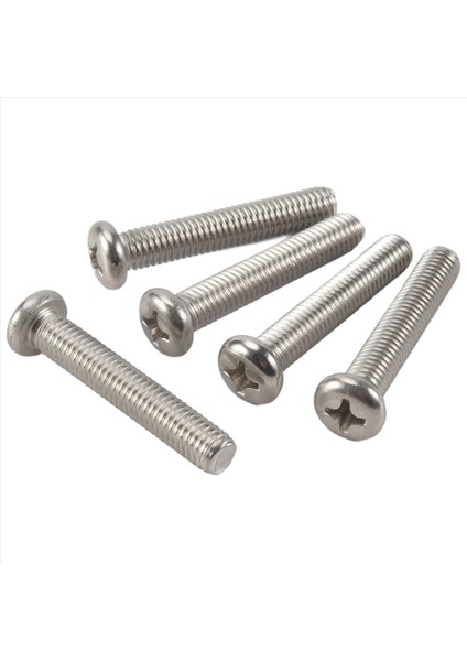 M8 x 45MM 304 Paslanmaz Çelik Phillips Makine Vidalı Cıvatası 5 Pcs (Yurt Dışından)