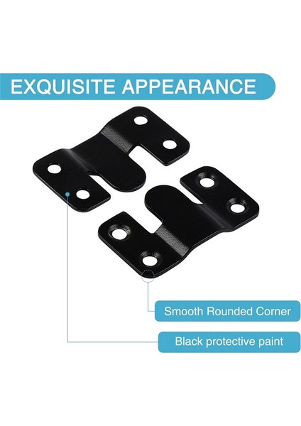 12PCS Siyah Montaj Braket Kilit Asma Toka Z Clips Başlık Duvar Montaj Braketleri 48 Pcs Vidalı (Yurt Dışından) fırsatları