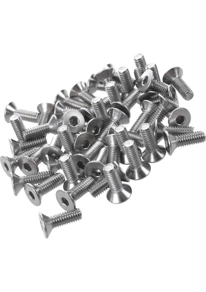 50 Adet Paslanmaz Çelik Sayaç Vidaları, Altıgen Soket Hex Anahtar Cıvataları M4 x 12MM (Yurt Dışından)