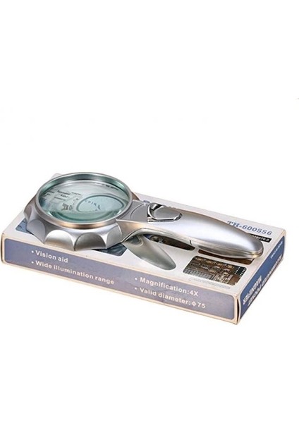 4x 6 LED Işık Aydınlatma 75MM Optik El Büyüteç fiyatları