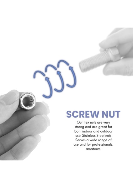 Paslanmaz Çelik Somunlar 2-56 Ila 3/8inch-16 Unc Hex Suns Çoklu Çıkış Kitler BOLTS-280 Pcs (Yurt Dışından) fırsatları