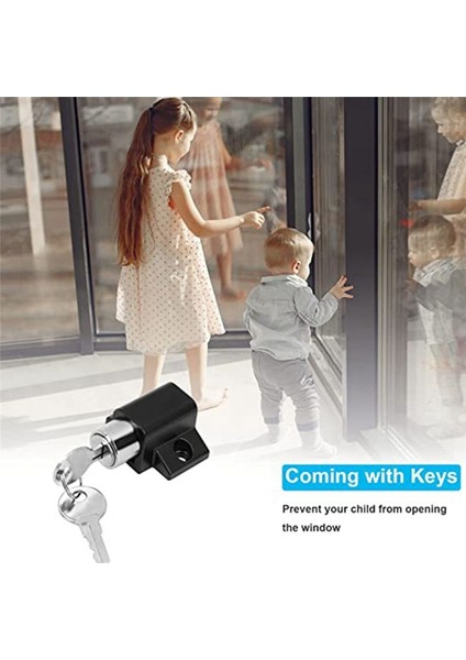 2 Parçalı Set Paslanmaz Çelik Alüminyum Alaşım Pencere Kilidi Hırsızlık Anti-Hırs Kilit Sürgülü Kapı Çocuk Hırsızlık Anti Kilit Siyah (Yurt Dışından) fırsatları