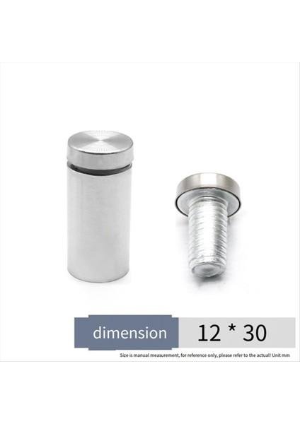 Reklam Çivileri Sabit Dekoratif Tırnaklar Fotoğraf Çerçevesi Vidası Desteği Reklam Tırnakları 12X30 (Fırçalanmış) (Yurt Dışından) indirimleri