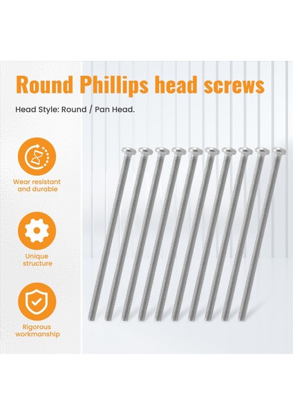 60 x Gümüş Ton M2 * 40MM 304 Paslanmaz Çelik Yuvarlak Kafa Vidaları Cıvata (Yurt Dışından) fırsatları