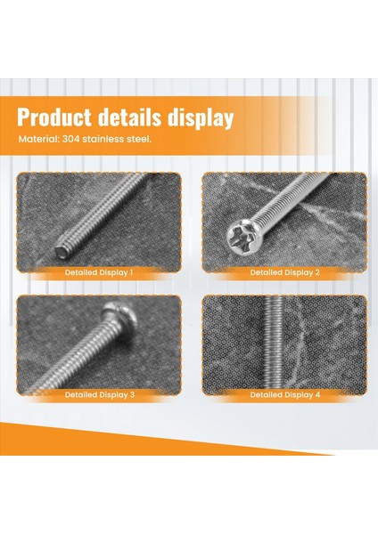 60 x Gümüş Ton M2 * 40MM 304 Paslanmaz Çelik Yuvarlak Kafa Vidaları Cıvata (Yurt Dışından) indirimleri