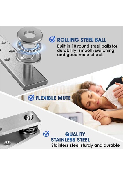 Kapı Pivot Menteşe, Hedef Vuruş Donanımı ile Görünmez Pivot Menteşe Sistemi, 200 Lbs Ağırlıklı Ağır Hizmet Tipi Ahşap Kapılar Için (Yurt Dışından) fiyatları