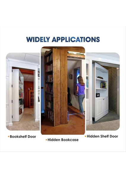 Kapı Pivot Menteşe, Hedef Vuruş Donanımı ile Görünmez Pivot Menteşe Sistemi, 200 Lbs Ağırlıklı Ağır Hizmet Tipi Ahşap Kapılar Için (Yurt Dışından) indirimleri