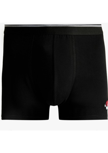 Rahat Kalıp Yılbaşı Baskılı Pamuklu 2'li Boxer Seti fırsatları