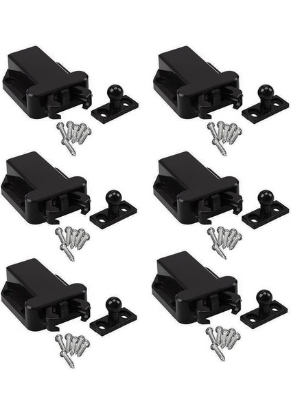 6 Pack Magnetik Olmayan Push Açma Kilit Çekmece Dolabı Catch Press Mandal Altı Yatak Odası (Yurt Dışından)