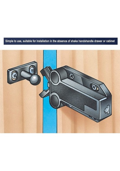 6 Pack Magnetik Olmayan Push Açma Kilit Çekmece Dolabı Catch Press Mandal Altı Yatak Odası (Yurt Dışından) modelleri