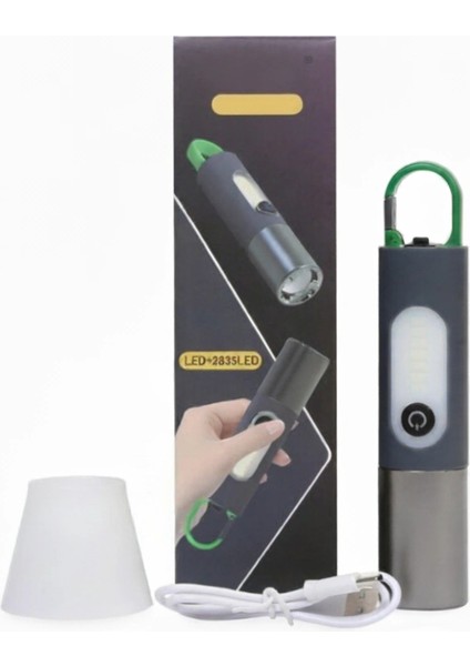 El Feneri Kamp Lambası 750 Lümen Şarjlı Type-C fırsatları