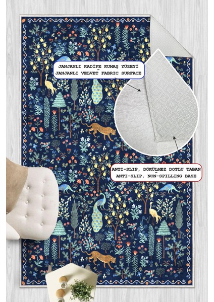 Dijital Baskılı Modern Desenli Renkli Kaymaz Taban Yıkanabilir Halı fırsatları